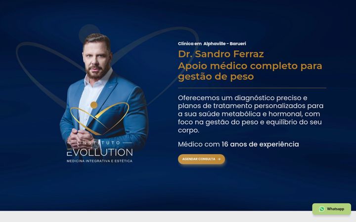 Snímek obrazovky doutorsandroferraz.com.br