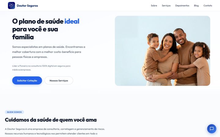 Screenshot of doutorseguros.org