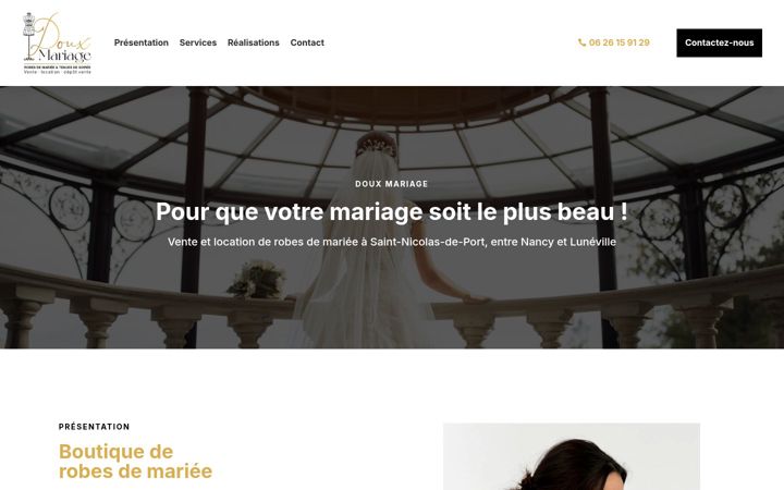 Skærmbillede af douxmariage.fr