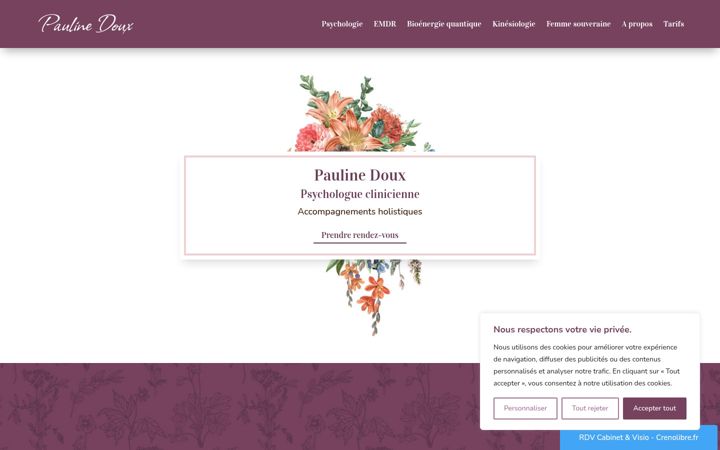Screenshot of douxpauline.com