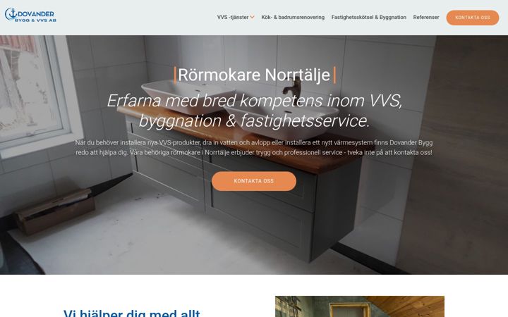 Snímek obrazovky dovandervvs.se