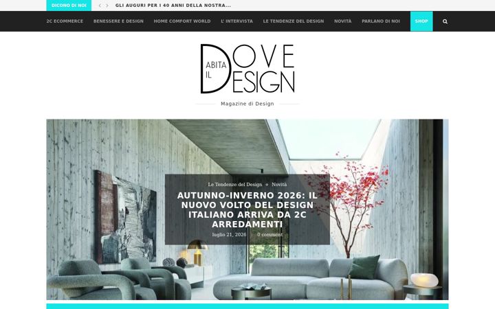 Screenshot of doveabitaildesign.it