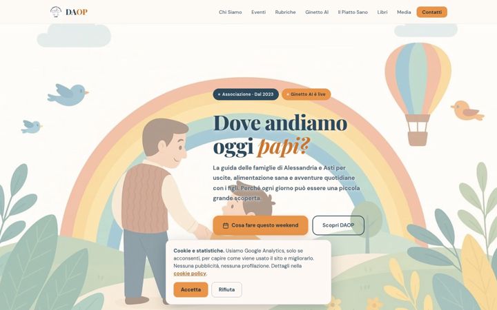 Screenshot of doveandiamooggipapi.it