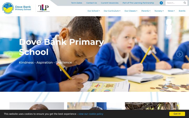 Screenshot of dovebank.staffs.sch.uk