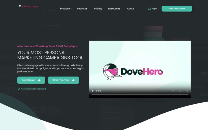Screenshot of dovehero.ai