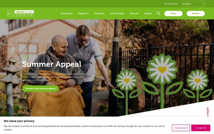 Screenshot of dovehouse.org.uk