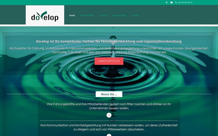Screenshot of dovelop.de