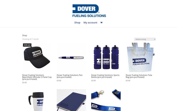 Snímek obrazovky doverfspromo.co.uk