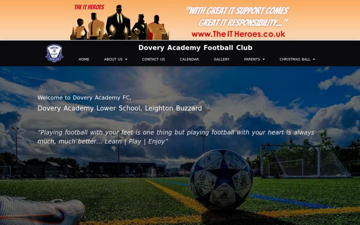 Snímek obrazovky doveryacademyfc.co.uk
