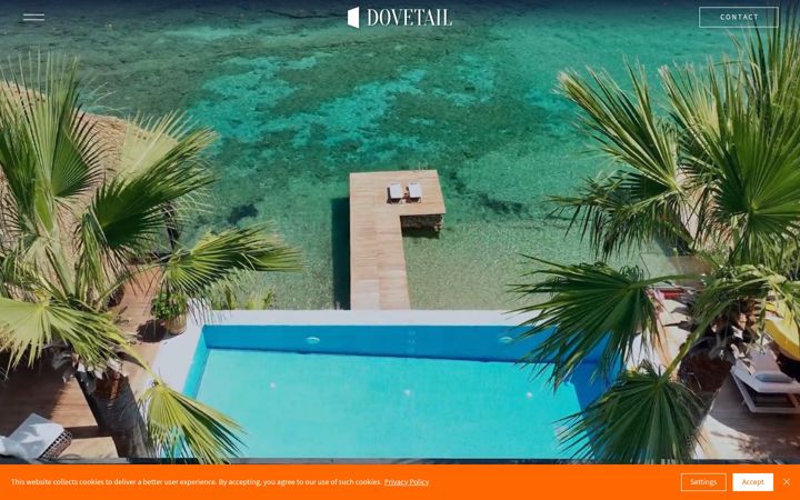 Snímek obrazovky dovetail-agency.co.uk
