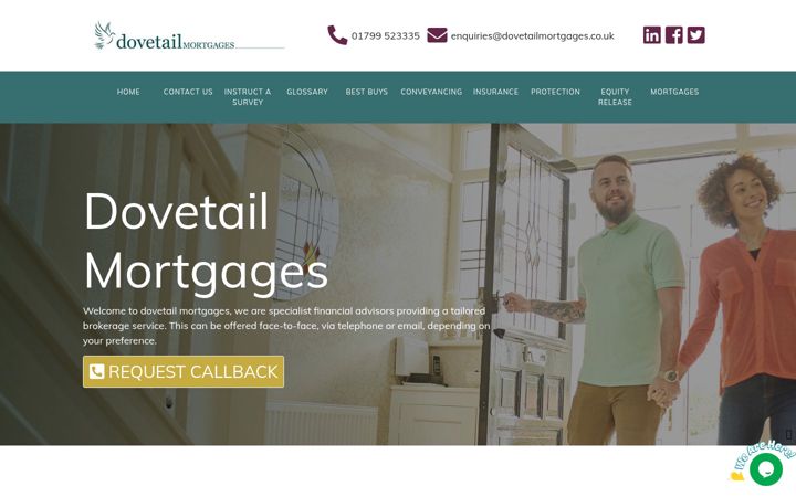 Screenshot of dovetailmortgages.co.uk