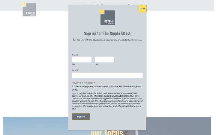 Screenshot of dovetailsolutions.com