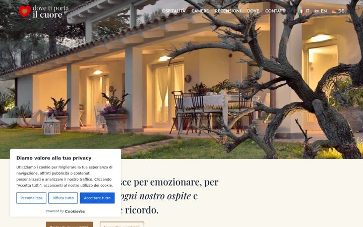 Screenshot of dovetiportailcuore.it