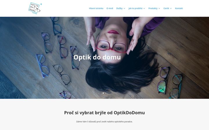 Snímek obrazovky dovezbryle.cz