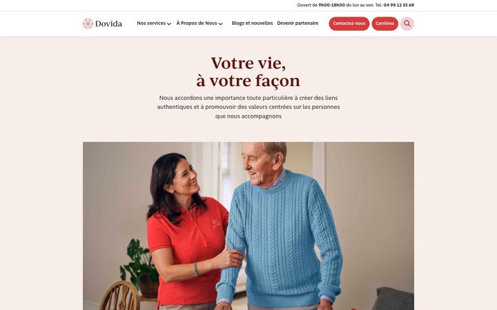 Captura de pantalla de dovida.fr