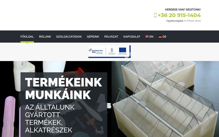 Screenshot of doviplast.hu