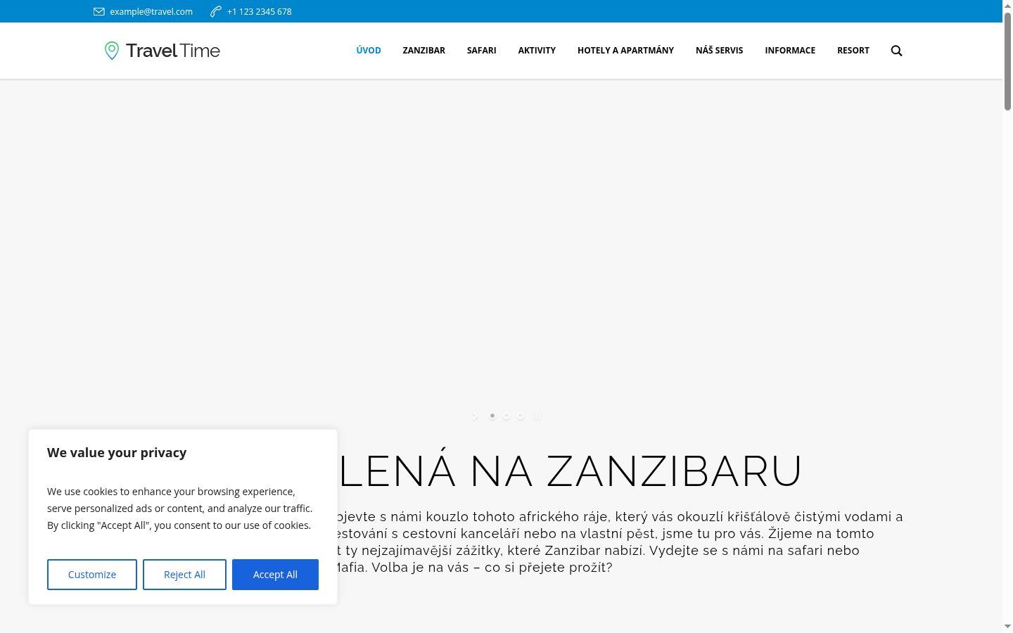 Screenshot tal-banner tal-kunsens muri qabel kwalunkwe interazzjoni