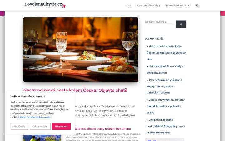 Skærmbillede af dovolenachytre.cz