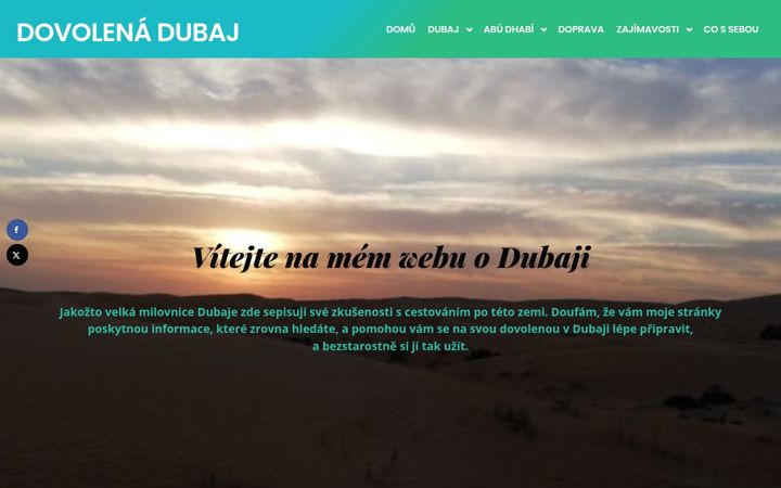 Skærmbillede af dovolenadubai.cz