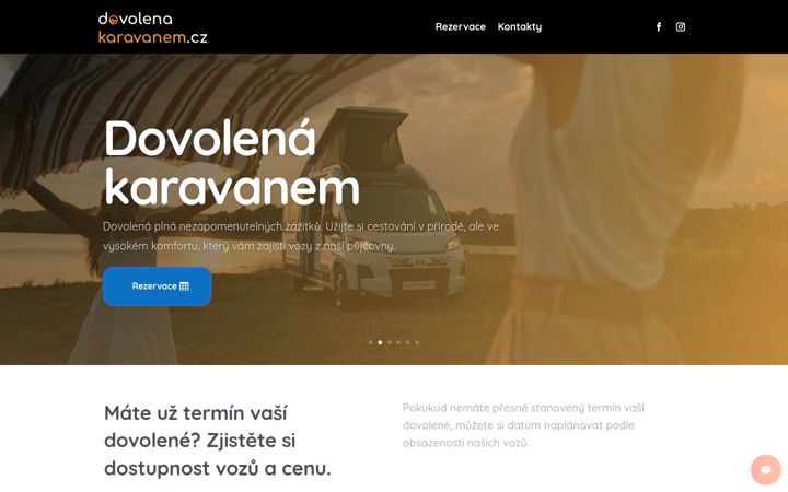 Skærmbillede af dovolenakaravanem.cz