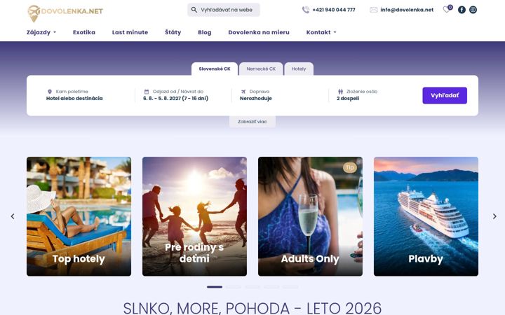 Screenshot of dovolenka.net