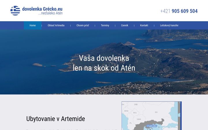 Screenshot van dovolenkagrecko.eu