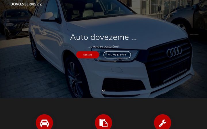 Skærmbillede af dovoz-servis.cz