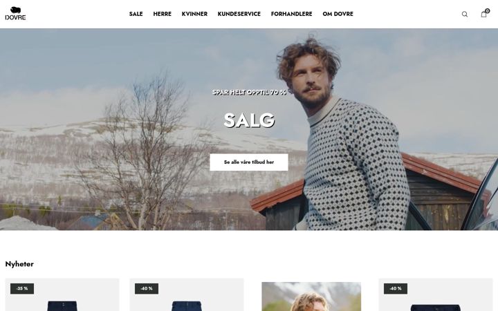 Screenshot of dovre.com