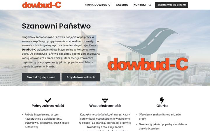 Snímek obrazovky dowbudc.pl