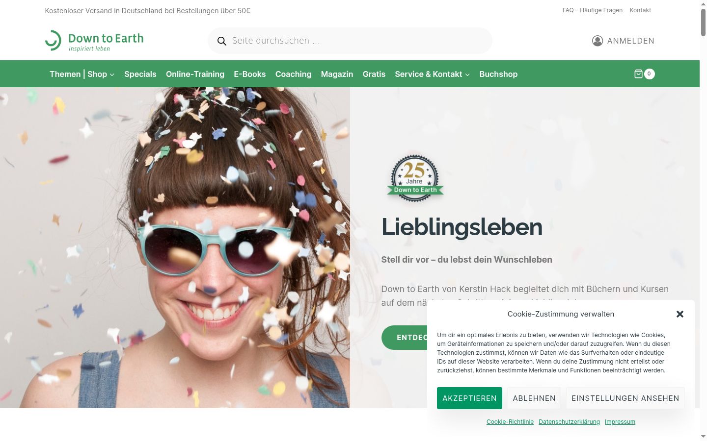 Sutikimo reklamjuostės, rodytos prieš bet kokią sąveiką, ekrano kopija