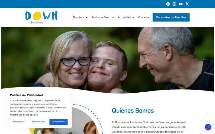 Captură de ecran a downandalucia.org