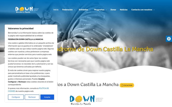 Captură de ecran a downcastillalamancha.org
