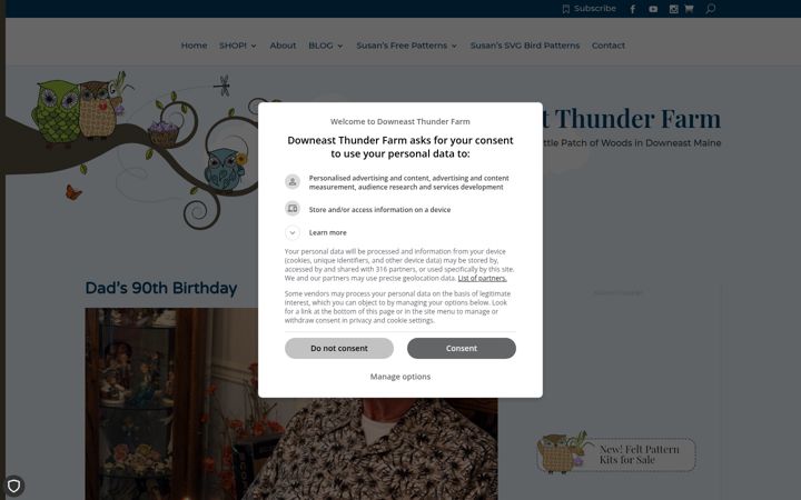 Screenshot of downeastthunderfarm.com