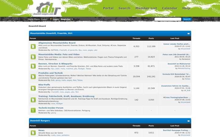 Screenshot of downhill-board.com
