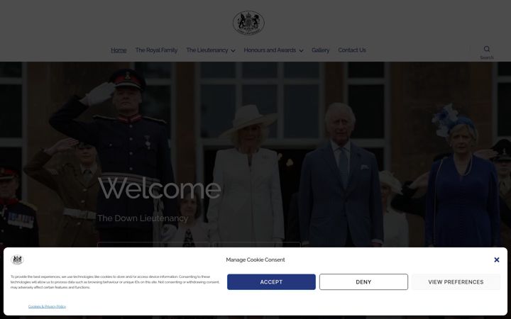 Snímek obrazovky downlieutenancy.org.uk