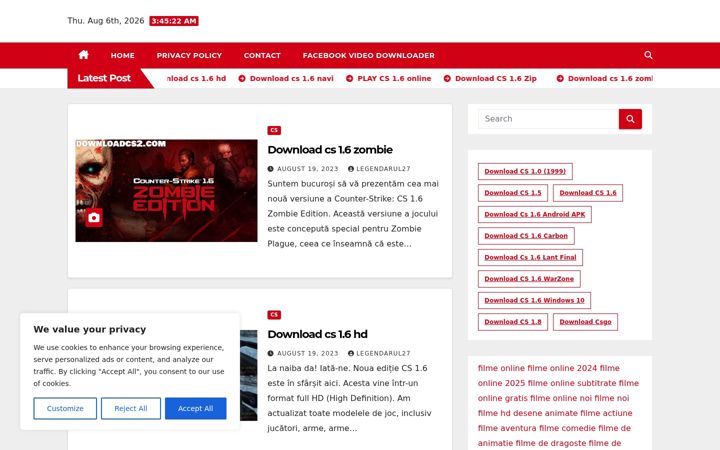 Screenshot of downloadcs2.com
