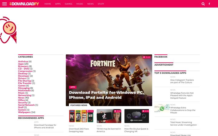 Screenshot of downloadfy.com