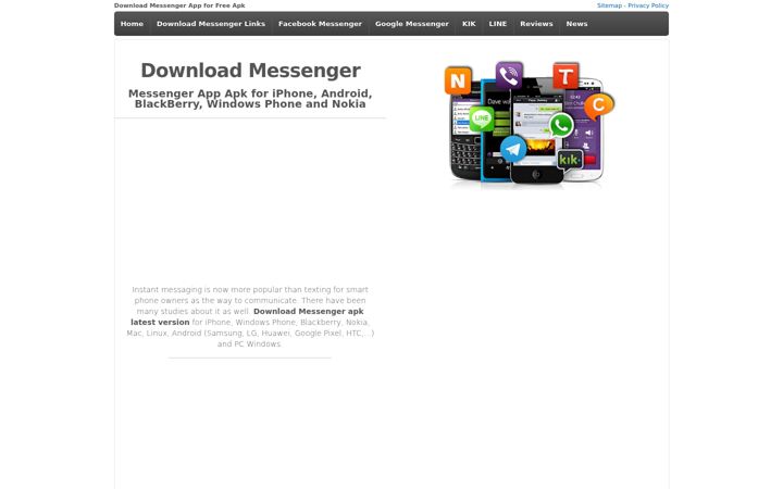 Screenshot of downloadmessenger.net