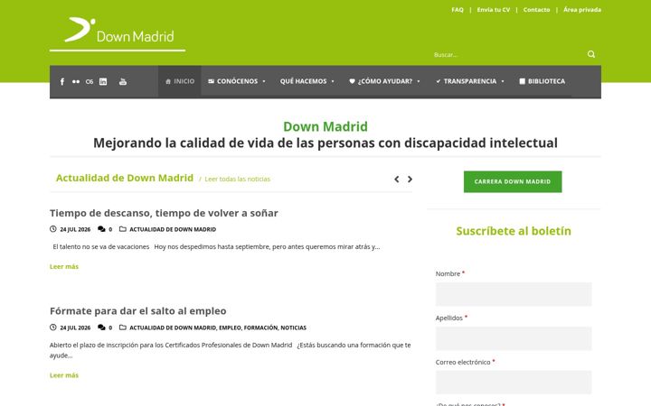 Captură de ecran a downmadrid.org