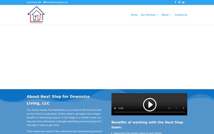 Screenshot of downsizingsd.com