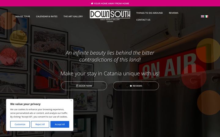 Screenshot of downsouthcatania.it