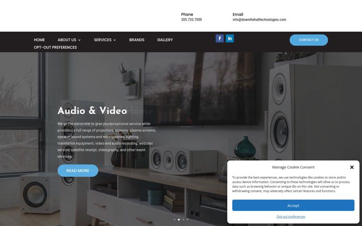 Screenshot of downthehallsolutions.com