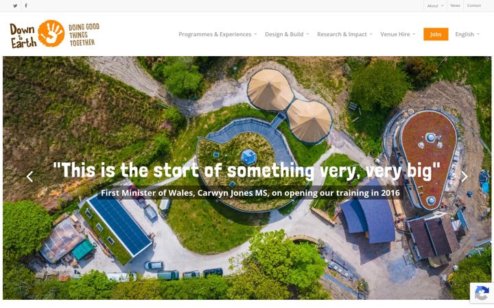 Screenshot of downtoearthproject.org.uk