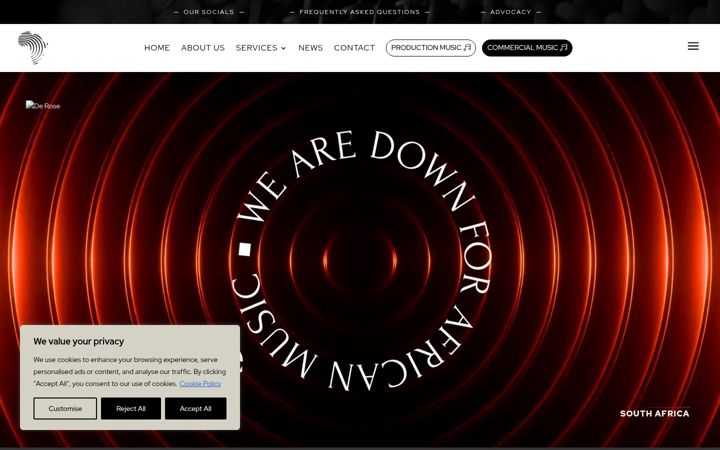 Screenshot of downtownmusic.africa