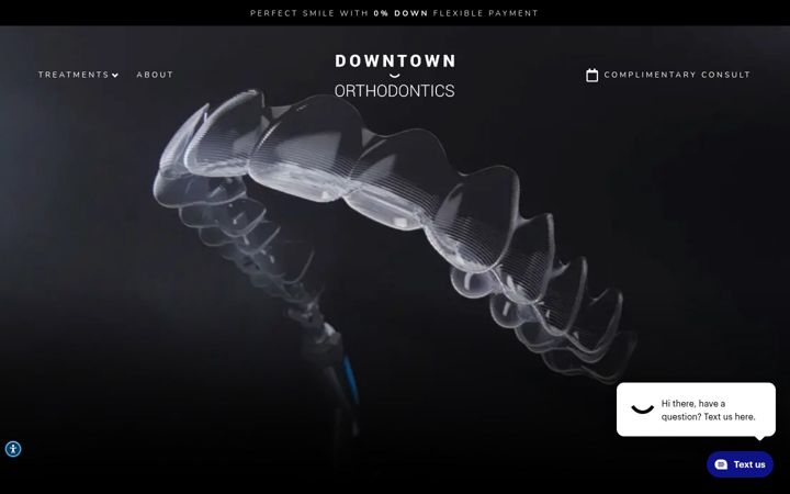 Ekraanipilt saidist downtownorthodontics.ca