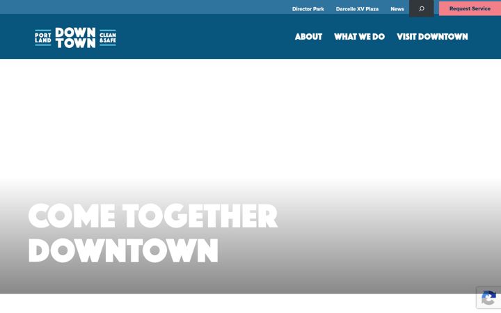 Screenshot of downtownportland.org