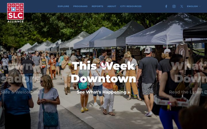 Screenshot di downtownslc.org
