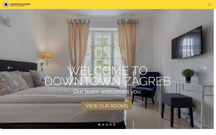 Screenshot of downtownzagreb.com