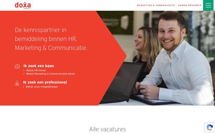 Screenshot of doxa.nl