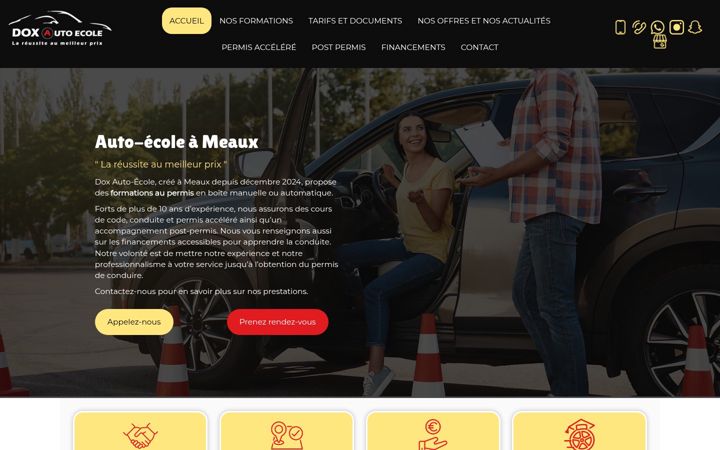 Screenshot of doxautoecole.fr